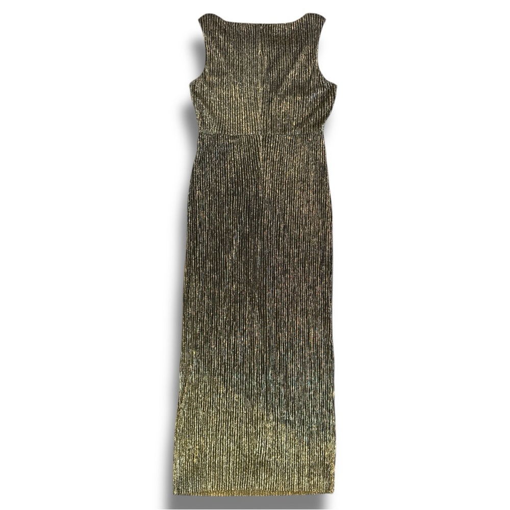 NWT Connected Apparel Sleeveless Metallic Maxi Dress - Picture 9 of 15